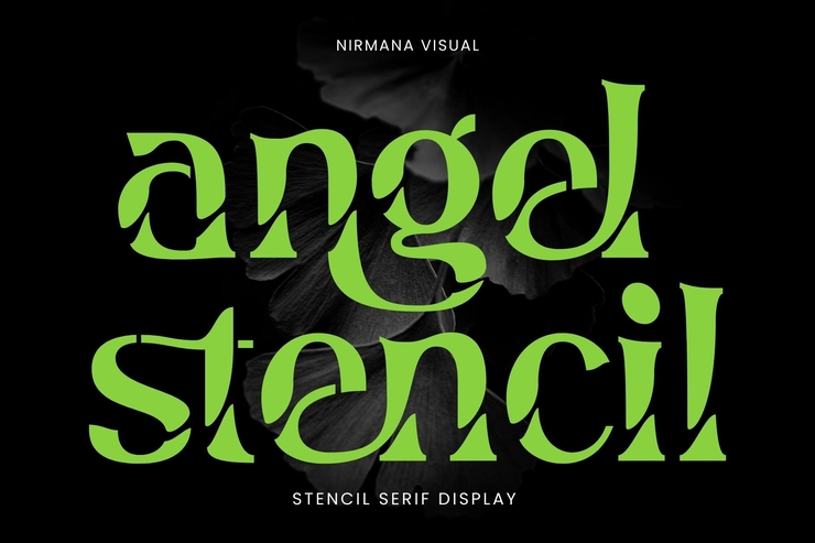 Angel Stencil字体 6