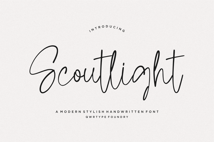 Scoutlight字体 3