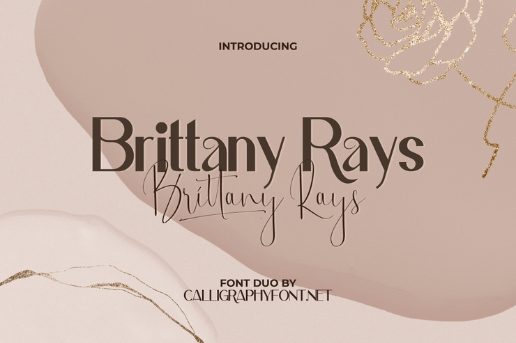 Brittany Rays字体 8