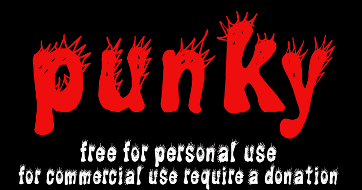 CF Punky字体 1