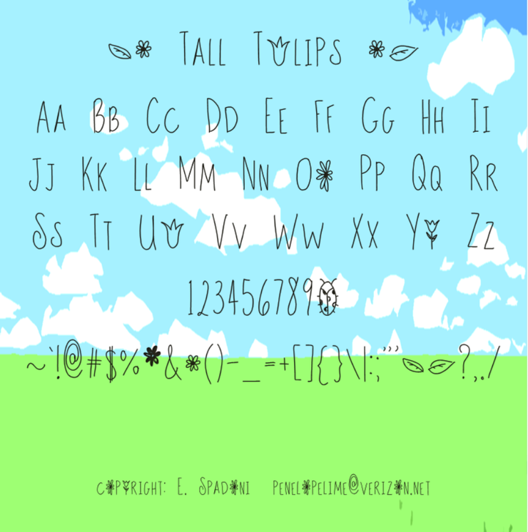 Tall Tulips字体 1