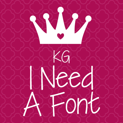 KG I Need A字体 2