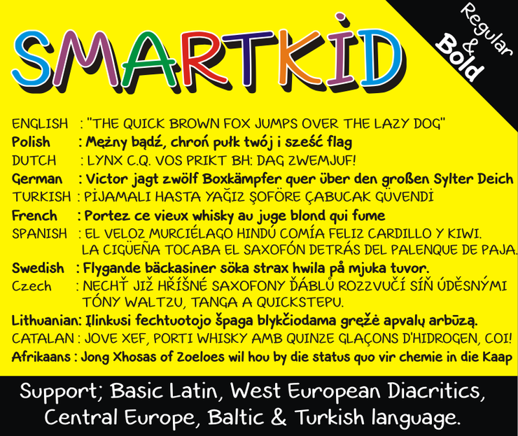 Smart Kid字体 1