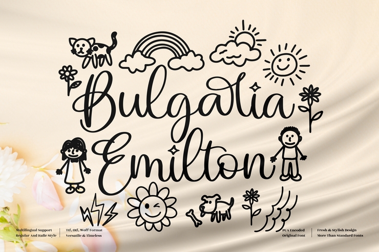 Bulgaria Emilton字体 8