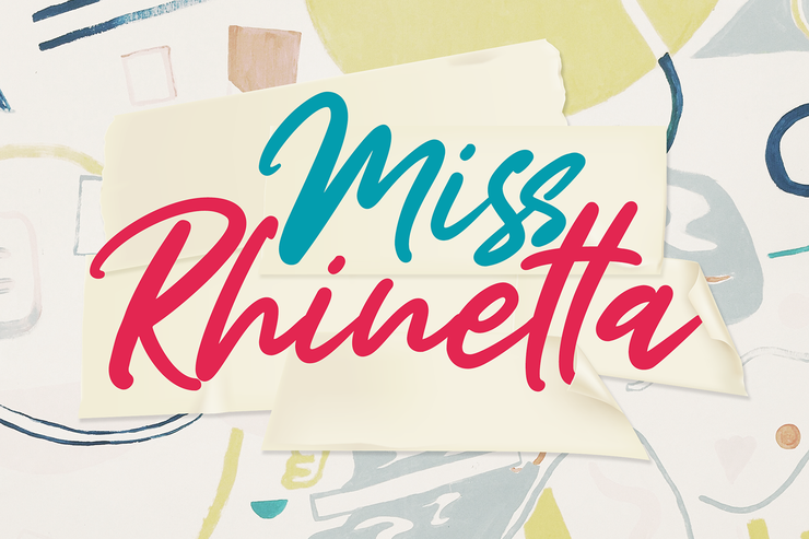 Miss Rhinetta字体 1