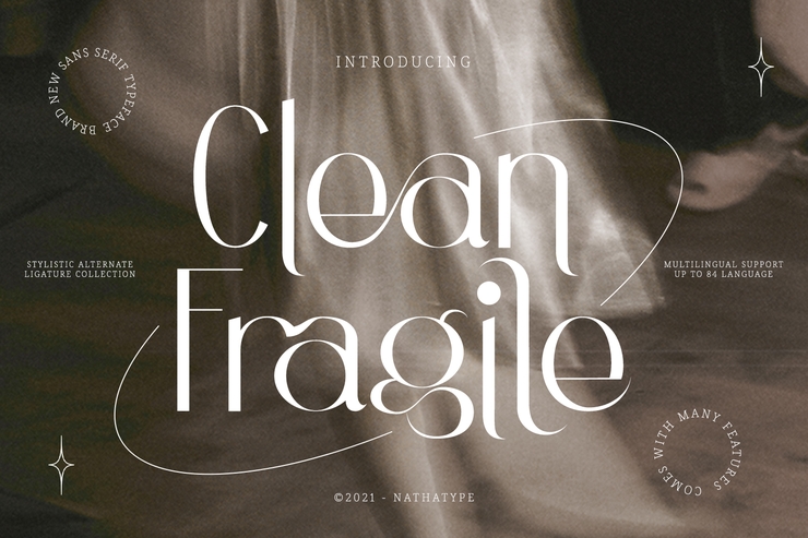 Clean Fragile字体 3