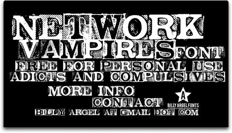 NETWORK VAMPIRES字体 1