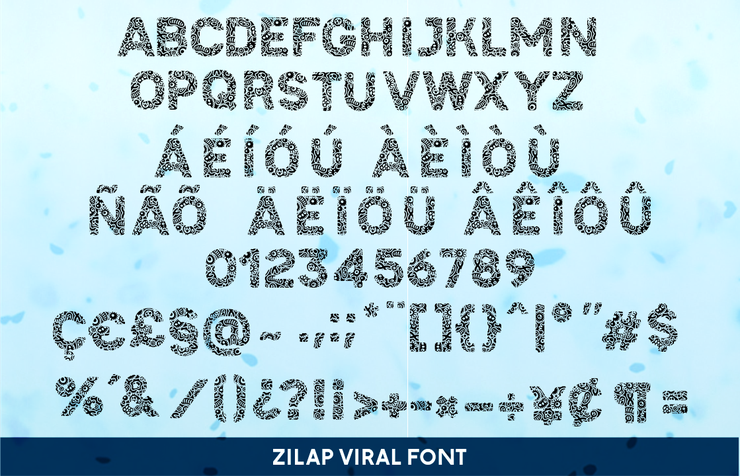 Zilap Viral字体 3