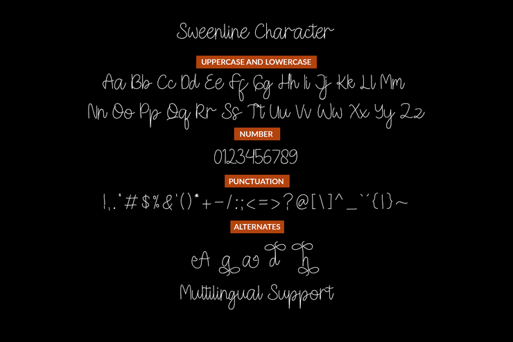 Sweenline字体 1