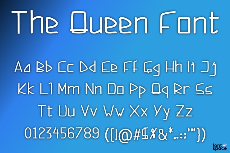 The Queen字体 2