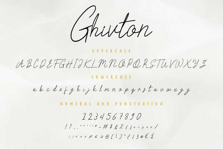 Ghivton字体 2
