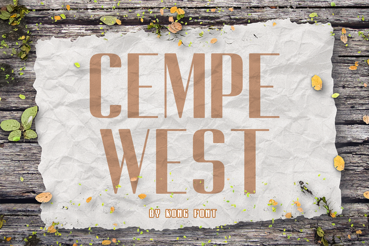 Cempe west字体 1