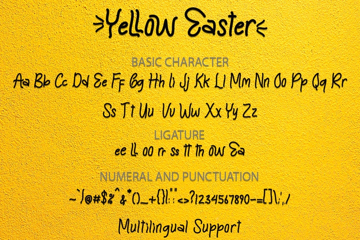 Yellow Easter字体 4