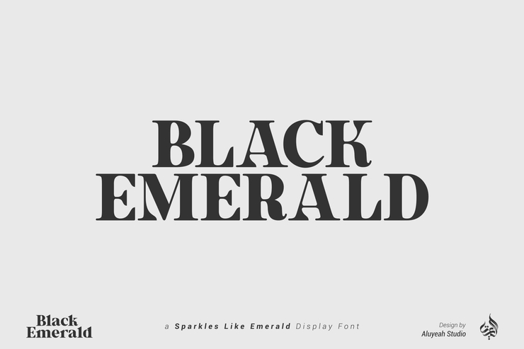 Black Emerald字体 2