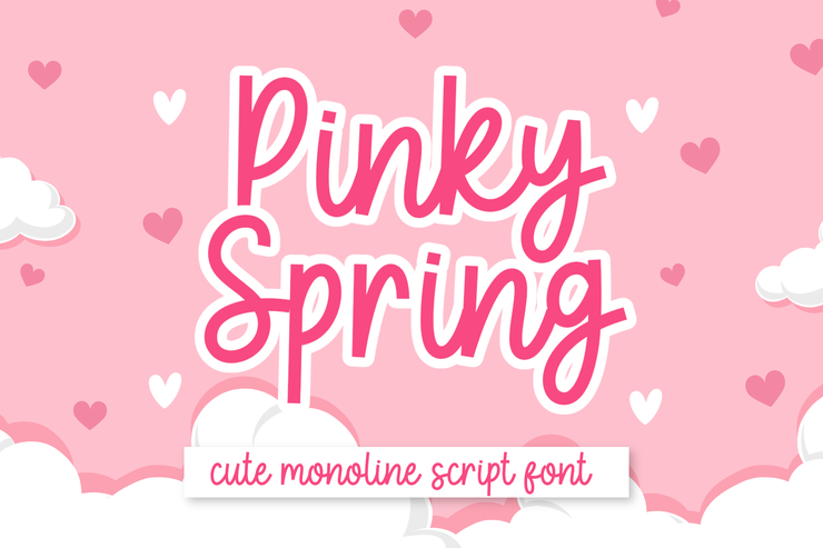 Pinky Spring字体 3