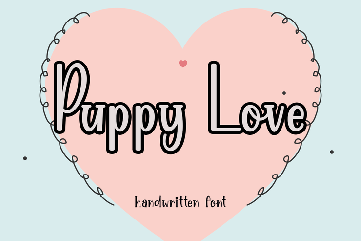 Puppy Love字体 3