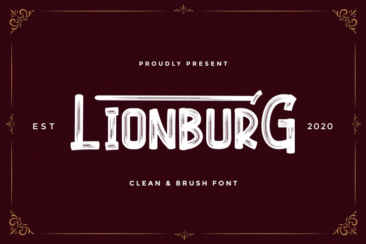 Lionburg字体 8