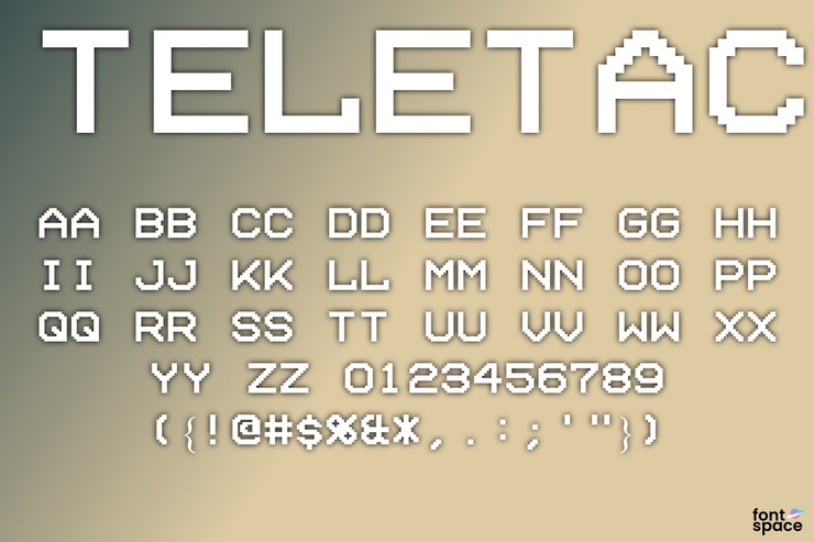Teletactile字体 4