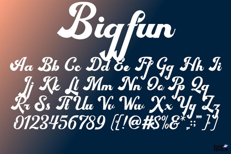 Bigfun字体 1