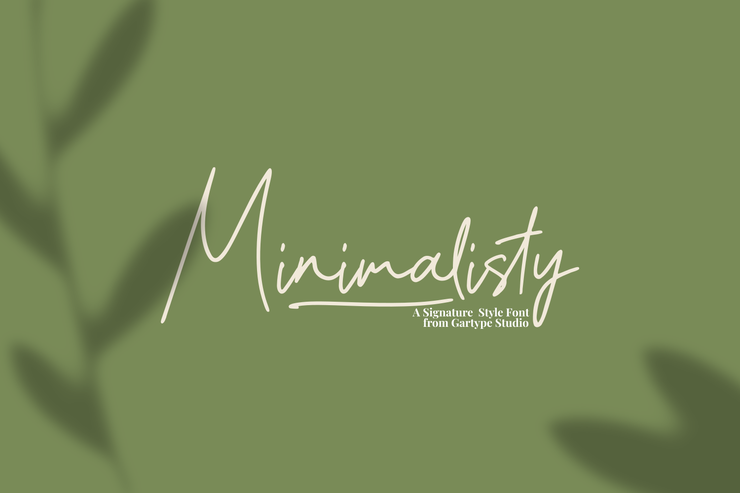 Minimalisty字体 2