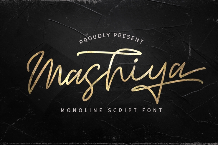 Mashiya字体 3