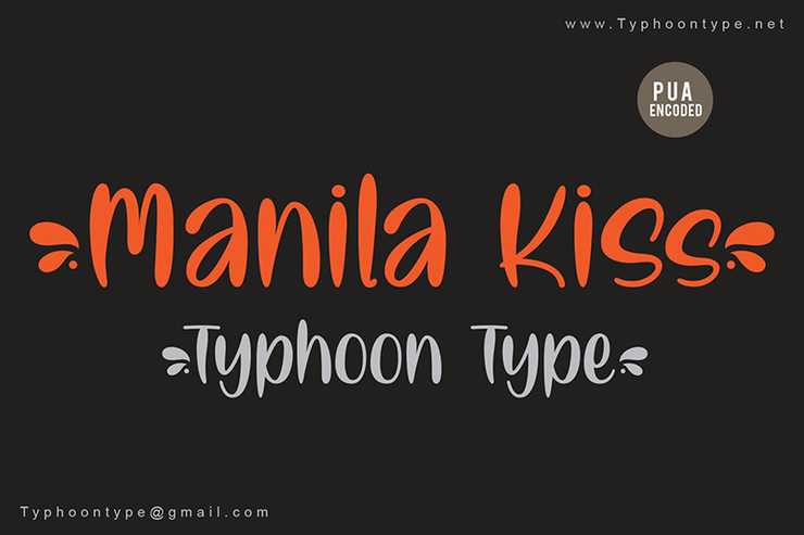 Manila Kiss -字体 1