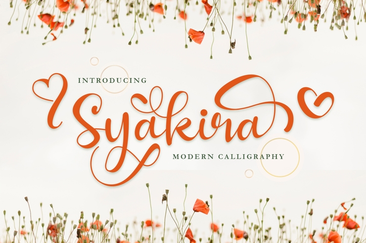Syakira字体 3