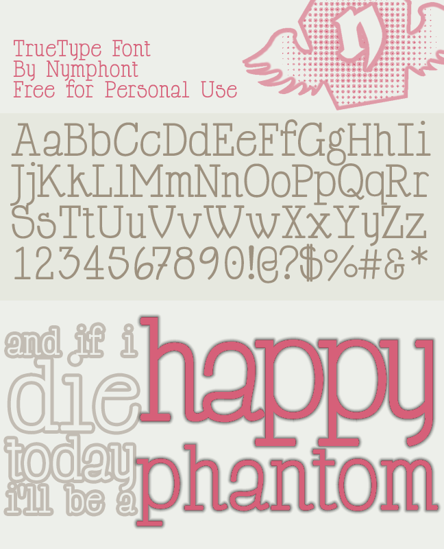 Happy Phantom字体 2