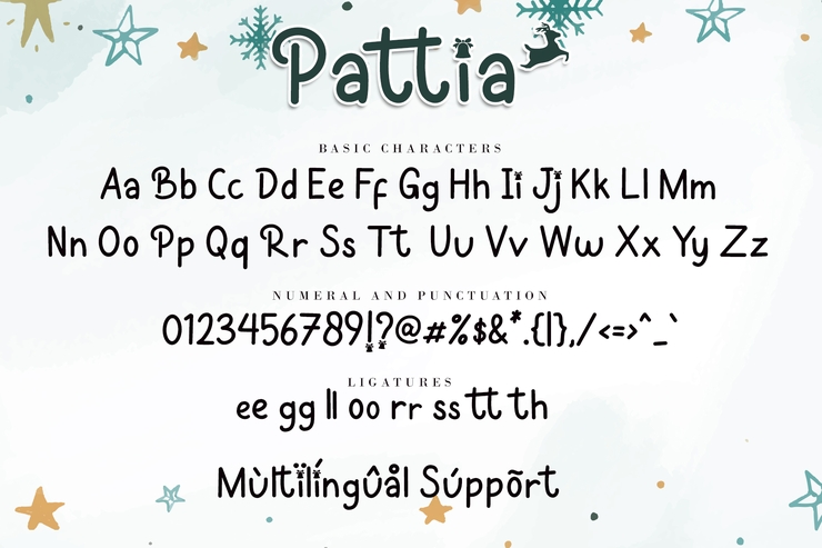 Pattia字体 9