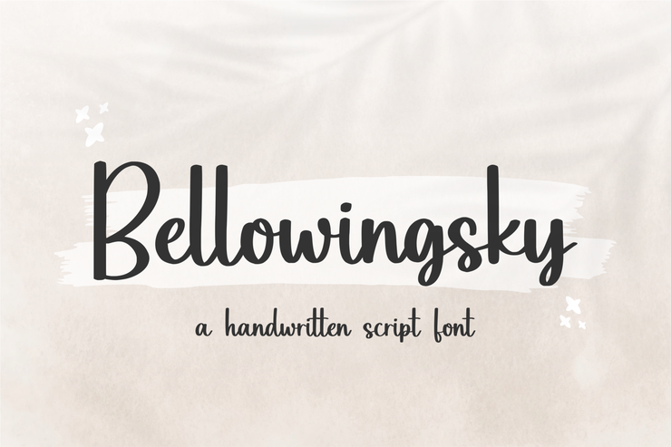 Bellowingsky字体 6