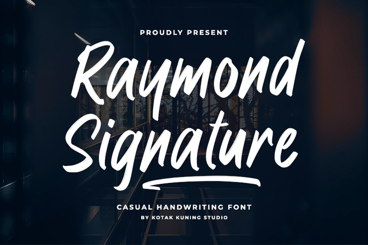 Raymond Signature字体 1