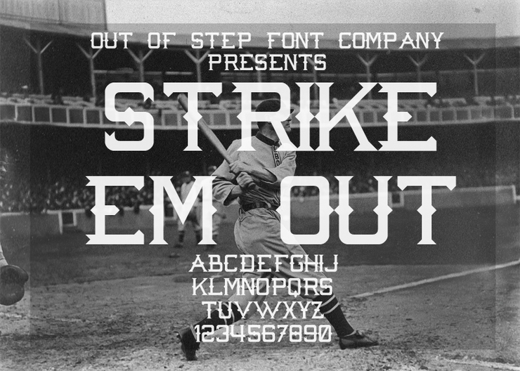 Strike 'Em Out字体 1