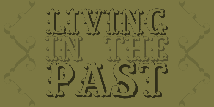 Living in the Past字体 1