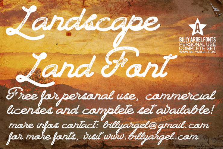 Landscape Land字体 1