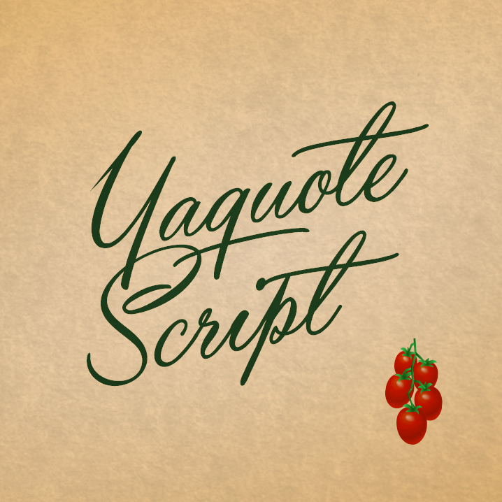 Yaquote Script字体 1