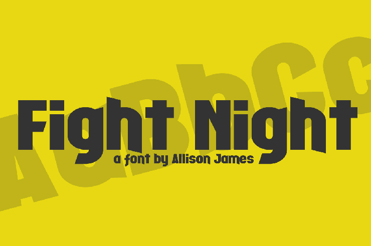 Fight Night字体 1