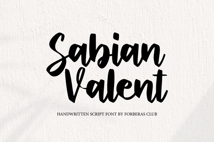 Sabian Valent字体 1