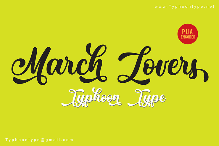 March Lovers字体 1
