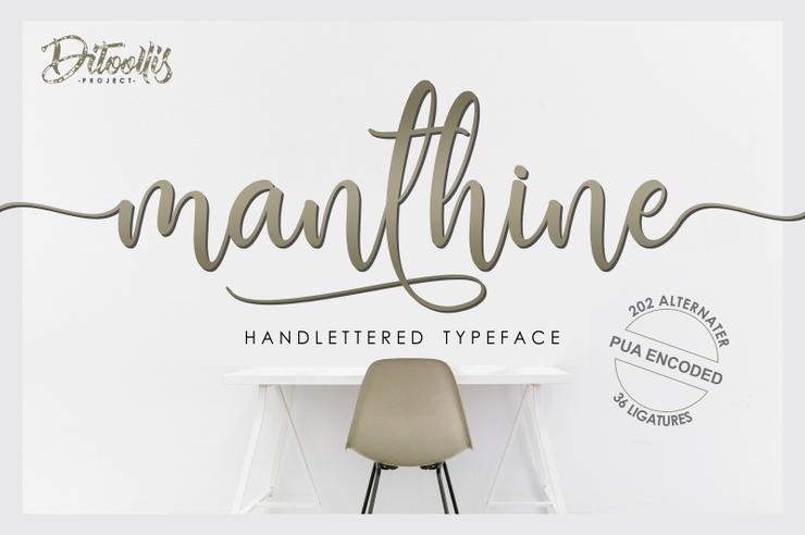 Manthine字体 1