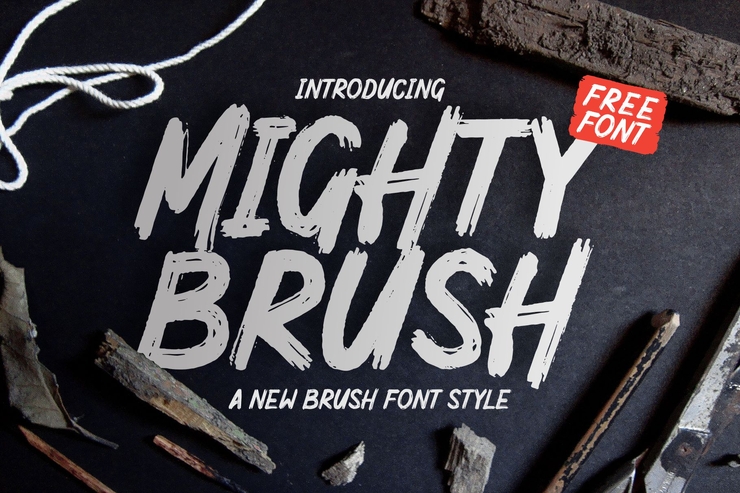 Mighty Brush字体 1