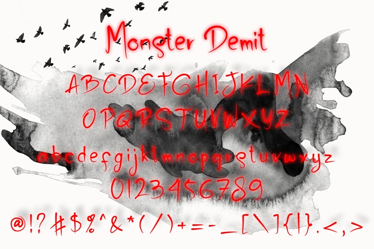 Monster Demit字体 5