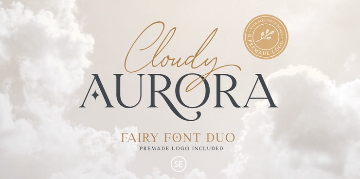 Cloudy Aurora Script字体 1
