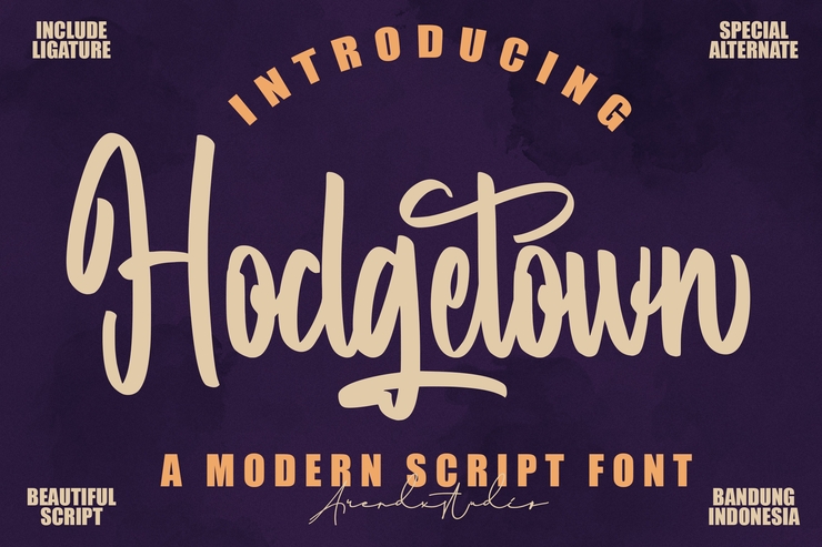 Hodgetown字体 4
