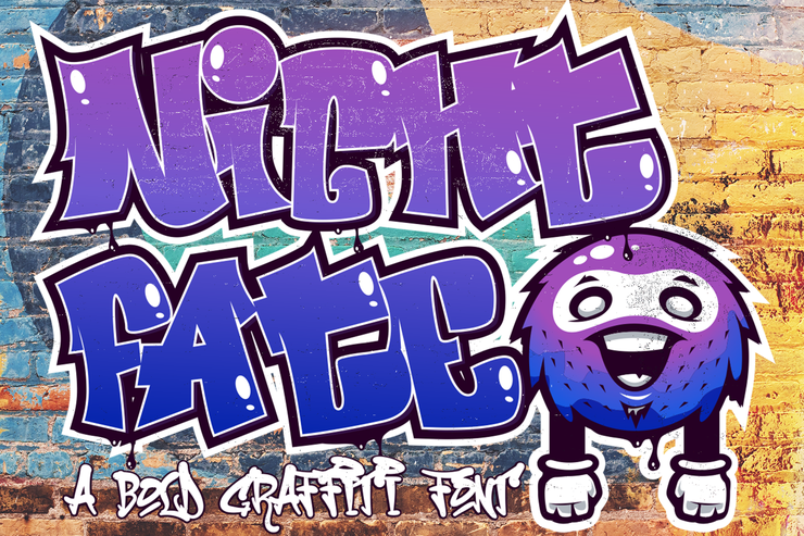 Nightfate Graffiti字体 4