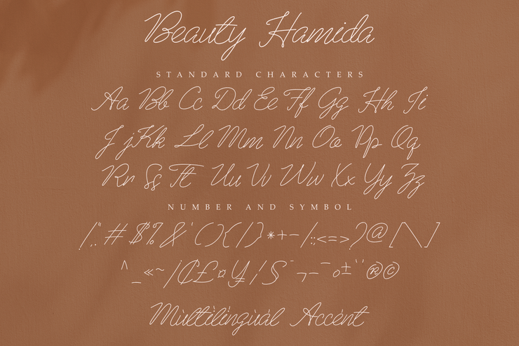 Beauty Hamida字体 6