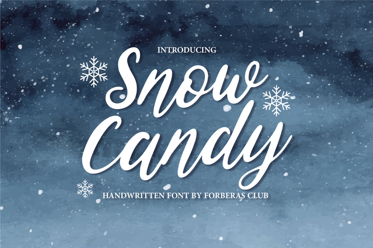Snow Candy字体 4