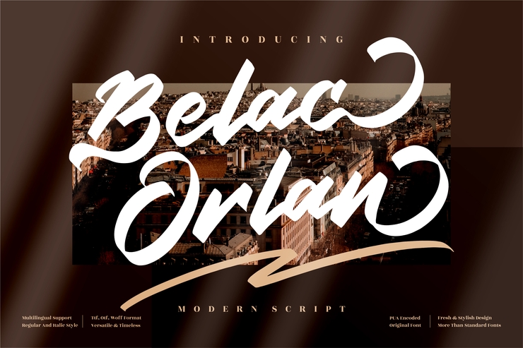 Belac Orlan字体 3