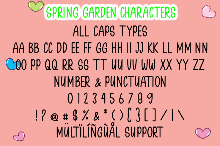 Spring Garden字体 3