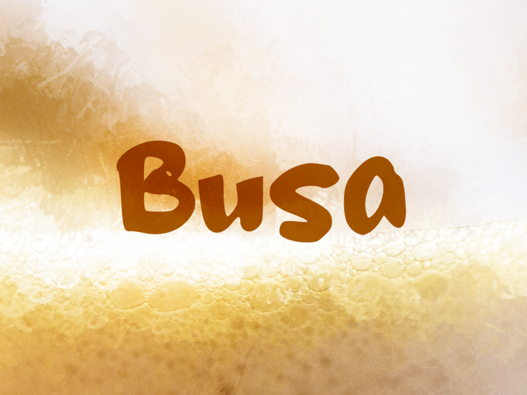 b Busa字体 1