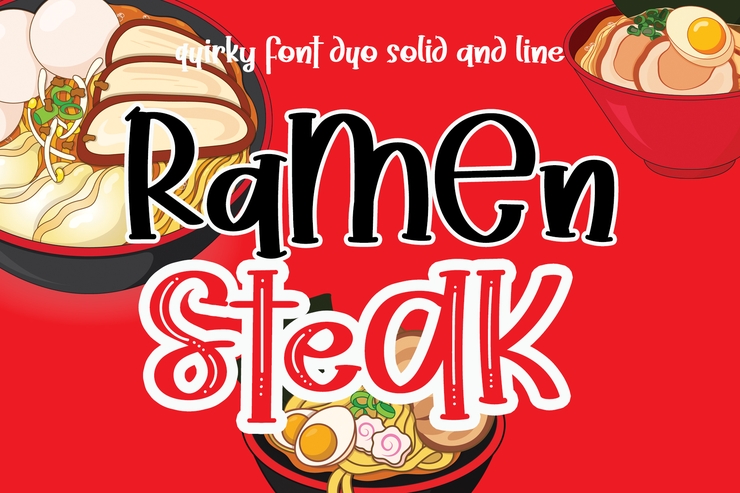 Ramen Steak字体 1